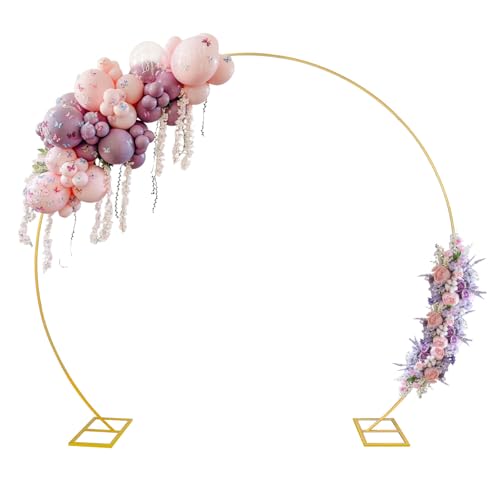 PlusFive 2,5M Hochzeitsbogen Gold Rundes Ballonbogen Kit Größ Metall Hochzeit Bogen Luftballon Bogen Gestell Ballon Ring Traubogen Ballon Girlande für Hochzeit Geburtstag Babyparty Dekoration PlusFive 2,5M Hochzeitsbogen Gold Rundes Ballonbogen Kit Größ Metall Hochzeit Bogen Luftballon Bogen Gestell Ballon Ring Traubogen Ballon Girlande für Hochzeit Geburtstag Babyparty Dekoration von PlusFive