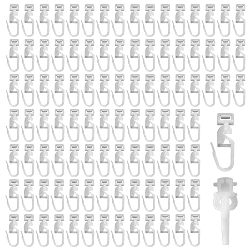100 Stück Gardinenhaken Für Schienen 34 Mm Gardienenrollhacken Vorhang Haken Gardinengleiter Für Schienen, Gleiten Leise Und Zuverlässig, Vorhangzubehör Für Wohnwagen Und Wohnmobile, Weiß 100 Stück Gardinenhaken Für Schienen 34 Mm Gardienenrollhacken Vorhang Haken Gardinengleiter Für Schienen, Gleiten Leise Und Zuverlässig, Vorhangzubehör Für Wohnwagen Und Wohnmobile, Weiß von Pluvyze