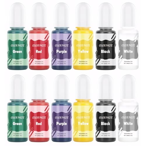 12 Stück Farbe für Gießpulver 6 Farben Hochkonzentriertes Farbpigmente für Gießpulver,Betonfarbe Pulver Gipsfarbe,Leicht Löslich,Geeignet für Modellbau,Heimwerker und Kreativprojekte 12 Stück Farbe für Gießpulver 6 Farben Hochkonzentriertes Farbpigmente für Gießpulver,Betonfarbe Pulver Gipsfarbe,Leicht Löslich,Geeignet für Modellbau,Heimwerker und Kreativprojekte von Pluvyze