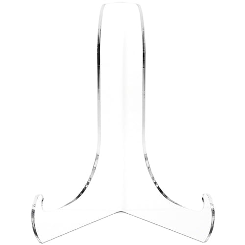 Plymor Transparente Acryl-Staffelei mit flachen Stützleisten, 60-Grad-Winkel, 15,2 cm H x 11,4 cm B x 8,9 cm T (2 Stück) von PlyMor
