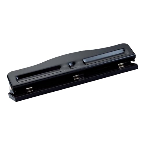 3-Loch-Stanzer, 7 Mm Durchmesser, Verstellbarer Abstand, Metalllocher mit Rutschfester Unterlage, Desktop-Papierstanzer für A4-Papier-Stanzwerkzeug 3-Loch-Stanzer, 7 Mm Durchmesser, Verstellbarer Abstand, Metalllocher mit Rutschfester Unterlage, Desktop-Papierstanzer für A4-Papier-Stanzwerkzeug von Plyisty