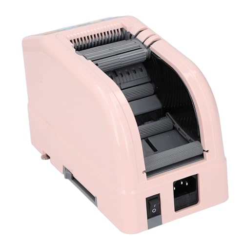 Bandschneidermaschine, Sichere Dual -Tape -Fähigkeit Elektrische Klebebandschneidemaschine Genaue Schneidemaschine Smart Speicherfunktion Weites Anwendung für Schulen (EU-Stecker 220-240V) von Plyisty