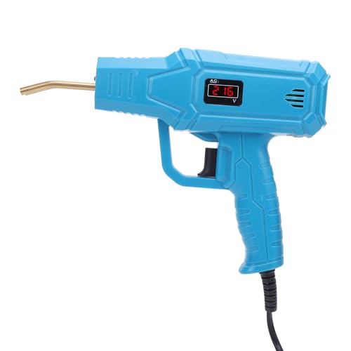 Plastikschweiß -Kit, Heißes Stapler -Kit Safe 120 -W -Überhitzungsschutz -LCD -Display mit 4 Arten Grundnahrungsmittel für die Reparatur von Auto Stoßstange (EU -Stecker 220 V) von Plyisty