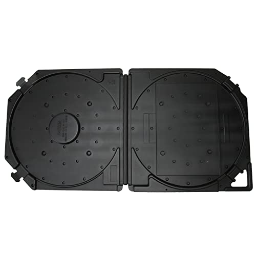 Plyisty 10-Zoll-Aufbewahrungsbox für Leere Tonbandspulen, Geeignet für 10-Zoll-Tonbandspulen-MIT-Offener Rolle, Vollständiger Geschutzte Tonbandbox für Tonbandkassten MIT TrageGriff (BLACK) von Plyisty