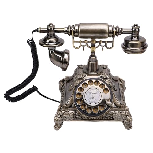 Plyisty Audio Gästebuch Hochzeit Telefon, Retro -Aufzeichnung Customisierte Audio -Nachrichten Gästebuchalternativen, 32 GB, für Hochzeit, Brautdusche, Geburtstagsfeier (Antike Messingfarbe) von Plyisty