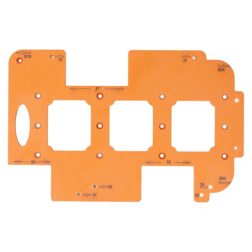 Plyisty Holzbearbeitungs -Eckradius -Vorlage Set Langlebige Holzrouter Vorlagen Zum Formen und Trimmen, Geeignet für Holzmöbelhersteller von Plyisty