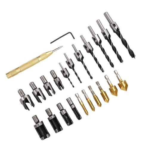 Plyisty Holzbearbeitungsschalter Countersink -Bit -Werkzeuge mit Hoher Geschwindigkeitsstahlflöte für Precision Carpentry von Plyisty