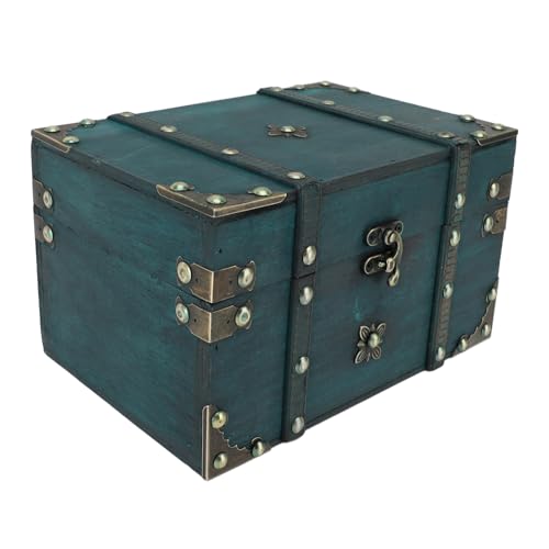Plyisty Schatzkaste, Dekorative Robuste Schmuck Organizer Box Holz für den Eingang (GREEN) von Plyisty