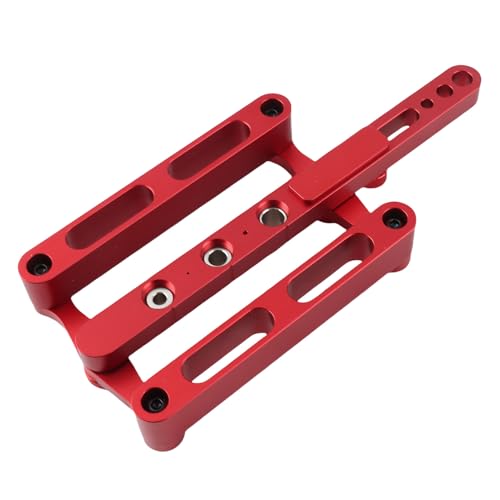 Plyisty SelbstZentrierende Dübellehre aus Aluminiumlegierung, Gerader Locher-Locator für Holzbearbeitung Zwischen von Plyisty