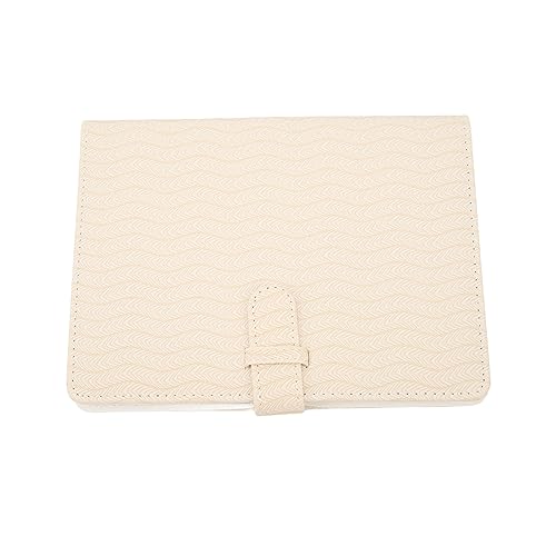 Plyisty Taschen Fotoalbum für 12 11 Vintage Pictures Album, Große Kapazität Album Seiten für Hochzeitsbaby Graduation, PU Leder 20x15.5x2cm (Cremige weiße Welle) von Plyisty