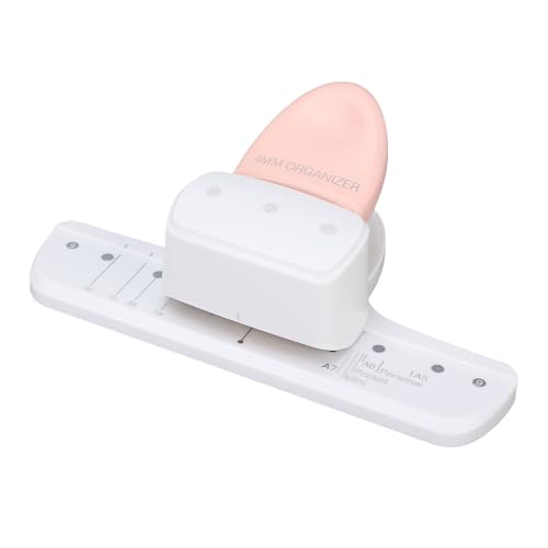 Plyisty Tragbarer 3 Lochstempel mit 8 Blättern, 4 Mm Durchmesserlöcher, für A5 A6 A7 A8 Pinkfarbe Plyisty Tragbarer 3 Lochstempel mit 8 Blättern, 4 Mm Durchmesserlöcher, für A5 A6 A7 A8 Pinkfarbe von Plyisty