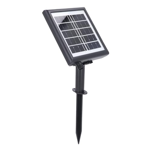 Solar-Batteriekasten für LED-Lichterketten, Bedienfeld für Lichterketten Im Freien, 4,5 V, 2,4 W Eingang, 3 V Ausgang, Typ-C-Aufladung, mit Fernbedienung von Plyisty