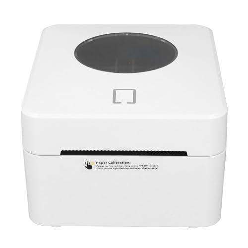 Thermal -Etikett -Drucker, Automatische Temperaturschutz Automatischer Korrekturlesen Professioneller 160 Mm/s Versandetikettdrucker Tinten für Supermärkte für Supermärkte (EU-Stecker) von Plyisty
