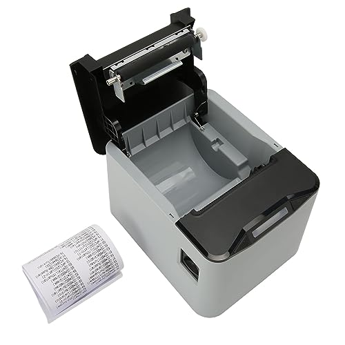 Thermoseempfänger, 100-240V Automatisch Schneiden USB LAN-Serienanschlüsse 80 Mm Automatischer Erfassung IP-Küchendrucker für POS-System (EU-Stecker) von Plyisty