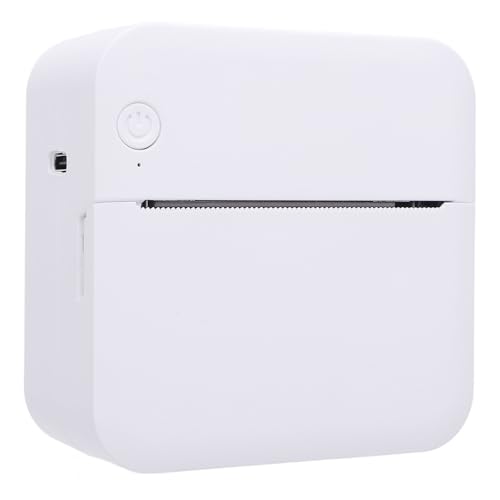 Tragbarer Thermischer Drucker, Drahtloser Bluetooth 200DPI Tintenloser Schwarzer Weißer Druck, Kleiner Taschendrucker für Falsche Kollation, Reisefotos, Dokumentkarten von Plyisty