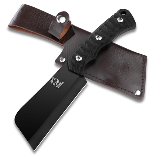 Plys Jagdmesser Camping Outdoor Messer für Survival: Gürtelmesser Feststehende Klinge Scharf Bushcraft Messer Jagd Outdoormesser von Plys