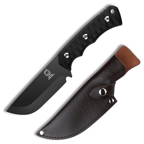 Plys Jagdmesser Feststehende Klinge für Jagd Survival: Scharf Gürtelmesser Camping Bushcraft Messer Schwarz Plys Jagdmesser Feststehende Klinge für Jagd Survival: Scharf Gürtelmesser Camping Bushcraft Messer Schwarz von Plys