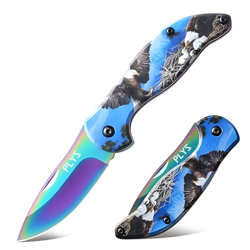 Plys Taschenmesser Klein Klappmesser Seile Schneiden Edelstahl Outdoor Messer Adlermuster Plys Taschenmesser Klein Klappmesser Seile Schneiden Edelstahl Outdoor Messer Adlermuster von Plys