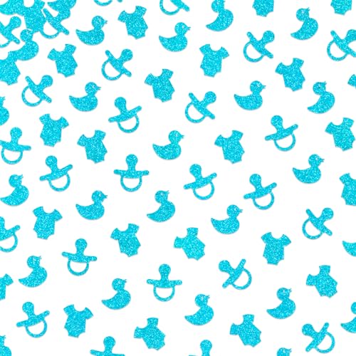 150 Stück Babyparty-Dekorationen für Jungen, blauer Glitzer, "It's a Boy" Tischdekoration, Konfetti für Babyparty, Geschlechtsoffenbarung, Partyzubehör 150 Stück Babyparty-Dekorationen für Jungen, blauer Glitzer, "It's a Boy" Tischdekoration, Konfetti für Babyparty, Geschlechtsoffenbarung, Partyzubehör von Plzaxou