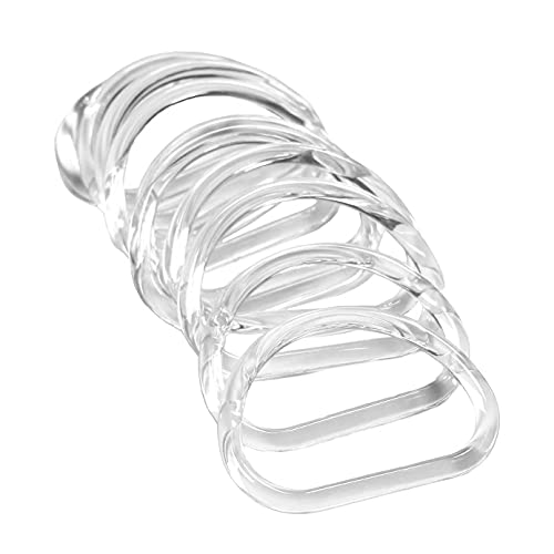 Pmandgk 10 Stück transparente Taschengriffe D-Form Geldbörse für handgefertigte Handtaschen Geldbörse Griffe Pmandgk 10 Stück transparente Taschengriffe D-Form Geldbörse für handgefertigte Handtaschen Geldbörse Griffe von Pmandgk