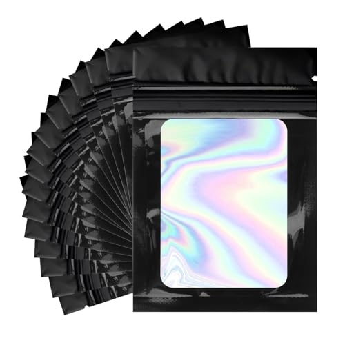 120 Stück Mylar Beutel Set 7 * 10cm Zip Beutel Schwarz Wiederverschließbare Beutel Druckverschlussbeutel Tüten mit Verschluss für Süßigkeiten Keksen Schmuck 120 Stück Mylar Beutel Set 7 * 10cm Zip Beutel Schwarz Wiederverschließbare Beutel Druckverschlussbeutel Tüten mit Verschluss für Süßigkeiten Keksen Schmuck von Pmeiduo