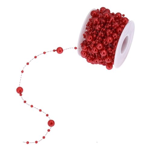 10M/Rollen Perlengirlande Bunte Perlen Kette 8mm+3mm Kunstperlenkette Hochzeits Perlenband Perlenstring Dekoband Draht Perlenschnur für Hochzeitsdeko Party Geburtstag Weihnachten Tisch Brautstraus 10M/Rollen Perlengirlande Bunte Perlen Kette 8mm+3mm Kunstperlenkette Hochzeits Perlenband Perlenstring Dekoband Draht Perlenschnur für Hochzeitsdeko Party Geburtstag Weihnachten Tisch Brautstraus von Pmnzdy