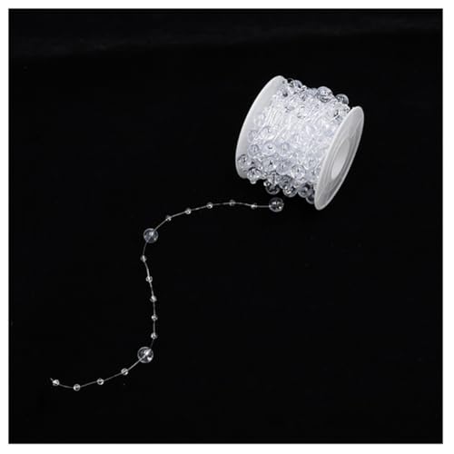 10M/Rollen Perlengirlande Bunte Perlen Kette 8mm+3mm Kunstperlenkette Hochzeits Perlenband Perlenstring Dekoband Draht Perlenschnur für Hochzeitsdeko Party Geburtstag Weihnachten Tisch Brautstraus 10M/Rollen Perlengirlande Bunte Perlen Kette 8mm+3mm Kunstperlenkette Hochzeits Perlenband Perlenstring Dekoband Draht Perlenschnur für Hochzeitsdeko Party Geburtstag Weihnachten Tisch Brautstraus von Pmnzdy