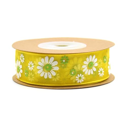 10Mx 20mm Transparentes Organzaband mit Sonnenblumen Gänseblümchenmuster Geschenkband Blumen Schleifenband Blumendruck Dekoband Bänder Geschenkverpackung BastelnbandGänseblümchen – gelb 10Mx 20mm Transparentes Organzaband mit Sonnenblumen Gänseblümchenmuster Geschenkband Blumen Schleifenband Blumendruck Dekoband Bänder Geschenkverpackung BastelnbandGänseblümchen – gelb von Pmnzdy