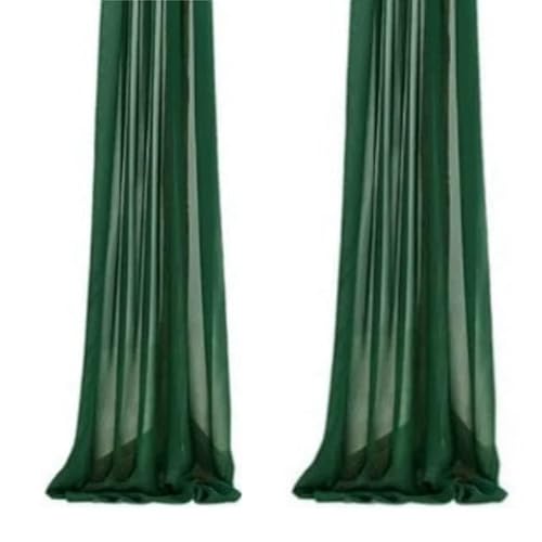 20*275cm Tüllstoff Stuhldekoration Tüll Stuhlschleifen Hochzeit Stuhl Hochzeitsstuhl Dekoration Tüll Stuhlschärpen Schleifen Chiffon Dekostoffe für Hochzeit Party Weihnachten Dunkelgrün 1 Stück von Pmnzdy