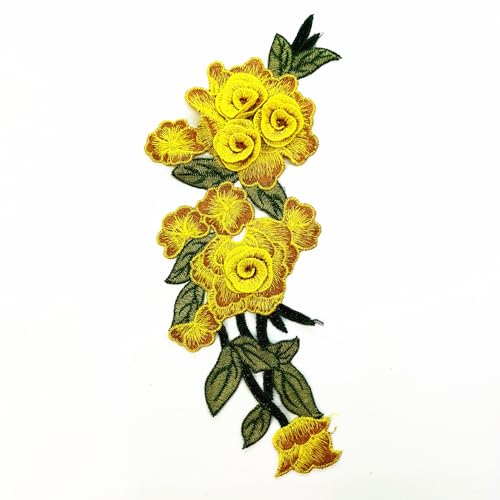 4 Stück Stickerei Spitzen Blumen Patches Spitzenapplikation Gestickte Applikationen Nähen Floraler Patches für DIY-Kleidung, Jacken, Jeans, Rucksäcke, Hüte, Kunsthandwerk NähenGelb 4 Stück Stickerei Spitzen Blumen Patches Spitzenapplikation Gestickte Applikationen Nähen Floraler Patches für DIY-Kleidung, Jacken, Jeans, Rucksäcke, Hüte, Kunsthandwerk NähenGelb von Pmnzdy
