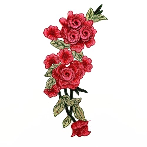 4 Stück Stickerei Spitzen Blumen Patches Spitzenapplikation Gestickte Applikationen Nähen Floraler Patches für DIY-Kleidung, Jacken, Jeans, Rucksäcke, Hüte, Kunsthandwerk NähenRot 4 Stück Stickerei Spitzen Blumen Patches Spitzenapplikation Gestickte Applikationen Nähen Floraler Patches für DIY-Kleidung, Jacken, Jeans, Rucksäcke, Hüte, Kunsthandwerk NähenRot von Pmnzdy