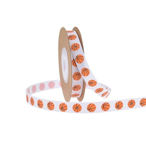 Basketball Bänder 20 Yard x 10mm Geschenkband mit Orange Basketball Muster Bastelband Sportband Drucken Sportbälle-Bänder Grosgrain-Band Sport Ball Farbband Sport Themenparty DekorationenWeiß Basketball Bänder 20 Yard x 10mm Geschenkband mit Orange Basketball Muster Bastelband Sportband Drucken Sportbälle-Bänder Grosgrain-Band Sport Ball Farbband Sport Themenparty DekorationenWeiß von Pmnzdy