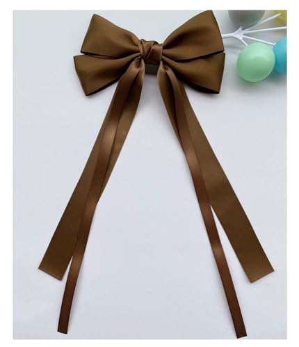Pmnzdy 10 Stück 30 * 13cm Auto Bögen Hochzeit Autoschleifen Autoschmuck Autodekoration Schleifen Band Geschenkdekorationsschleife Haarnadel-Zubehör Braun von Pmnzdy