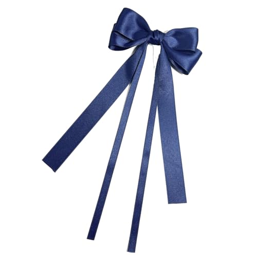 Pmnzdy 10 Stück 30 * 13cm Auto Bögen Hochzeit Autoschleifen Autoschmuck Autodekoration Schleifen Band Geschenkdekorationsschleife Haarnadel-Zubehör Marine von Pmnzdy