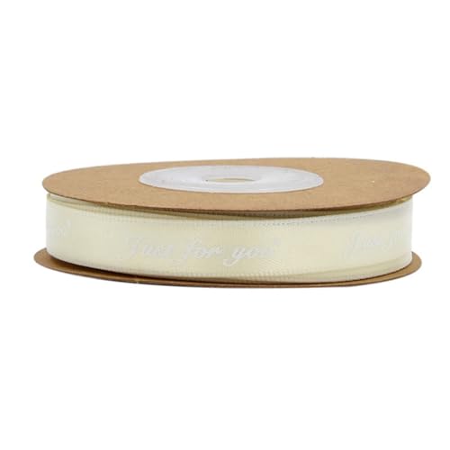 Pmnzdy 10 Yards × 25mm "Just for you" Bänder Ripsband Bunte Satinband Geschenkband Stoffband für Hochzeit,Geburtstag,Blumen,Verpackung von Kuchen,Geschenkverpackung,DekorationBeige Pmnzdy 10 Yards × 25mm "Just for you" Bänder Ripsband Bunte Satinband Geschenkband Stoffband für Hochzeit,Geburtstag,Blumen,Verpackung von Kuchen,Geschenkverpackung,DekorationBeige von Pmnzdy
