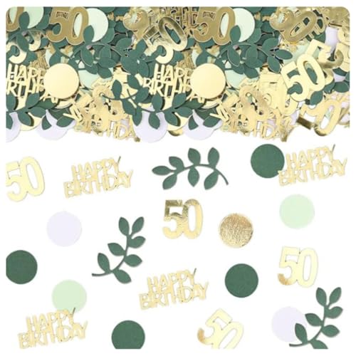 Pmnzdy 100 Stück Konfetti 50 Geburtstag Deko Grün Salbei Blätter Gold Rund Konfetti Tischdeko Happy Birthday Konfetti Streudeko Geburtstag Confetti für Party Dekoration 50 Geburtstag Pmnzdy 100 Stück Konfetti 50 Geburtstag Deko Grün Salbei Blätter Gold Rund Konfetti Tischdeko Happy Birthday Konfetti Streudeko Geburtstag Confetti für Party Dekoration 50 Geburtstag von Pmnzdy