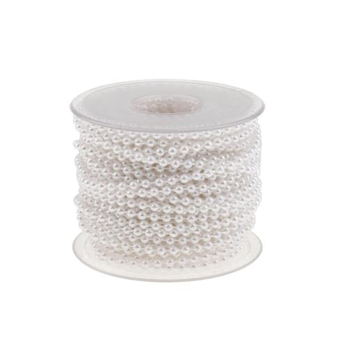 Pmnzdy 20m Perlengirlande Perlenkette Perlenband Künstlich Perlen Perlenschnur Kunstperle Girlande Pearl Kette Kunstperlenkette Deko für Hochzeit DIY Handwerk Schmuckherstellung Weiß Pmnzdy 20m Perlengirlande Perlenkette Perlenband Künstlich Perlen Perlenschnur Kunstperle Girlande Pearl Kette Kunstperlenkette Deko für Hochzeit DIY Handwerk Schmuckherstellung Weiß von Pmnzdy