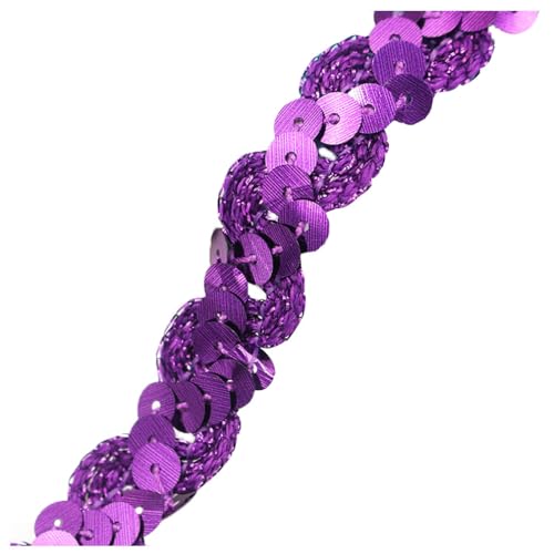 Pmnzdy 25M Paillettenband Glitzer Pailletten Bänder Zierband Paillettenbesatz Applikation Dekoband Paillette Trim Glänzendes Borte Bling Ribbon Nähen Zubehör für Kleid Stirnband Violett Pmnzdy 25M Paillettenband Glitzer Pailletten Bänder Zierband Paillettenbesatz Applikation Dekoband Paillette Trim Glänzendes Borte Bling Ribbon Nähen Zubehör für Kleid Stirnband Violett von Pmnzdy