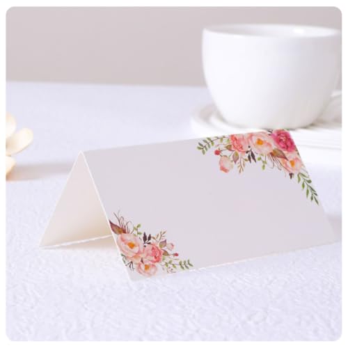 Pmnzdy 30 Stück Tischkarten Hochzeit mit Elegantes Doppelte Blumen Design Namenskarten Platzkarten Blanko 10 x 10 cm Klappkarte Tischdekoration für Hochzeit Geburtstag Bankett Taufe Party Festival Pmnzdy 30 Stück Tischkarten Hochzeit mit Elegantes Doppelte Blumen Design Namenskarten Platzkarten Blanko 10 x 10 cm Klappkarte Tischdekoration für Hochzeit Geburtstag Bankett Taufe Party Festival von Pmnzdy