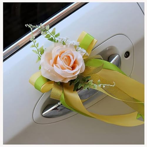 Pmnzdy 4pcs Autoschleifen Hochzeit Künstliche Blume Autoschmuck Rückspiegel Türgriff Blume Schleife Dekoration Simulation Blume Hochzeitsauto Deko Autoschleifen für Hochzeit Party Champagner Pmnzdy 4pcs Autoschleifen Hochzeit Künstliche Blume Autoschmuck Rückspiegel Türgriff Blume Schleife Dekoration Simulation Blume Hochzeitsauto Deko Autoschleifen für Hochzeit Party Champagner von Pmnzdy