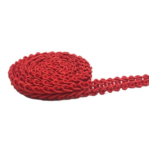 Pmnzdy 5 Yard × 8mm Geflochtene Borte Bunt Posamentenborte Polyester Trim Sewing Lace Ribbon Trim Gewebte Spitzenband Bordüre Stoffband zum Nähen Zopfborte Basteln Stoffborte Rot 5 Yard Pmnzdy 5 Yard × 8mm Geflochtene Borte Bunt Posamentenborte Polyester Trim Sewing Lace Ribbon Trim Gewebte Spitzenband Bordüre Stoffband zum Nähen Zopfborte Basteln Stoffborte Rot 5 Yard von Pmnzdy