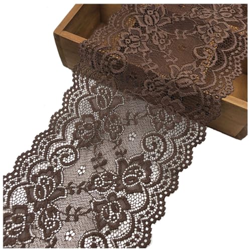 Pmnzdy 5 Yards Spitzenband Elastizität Spitzenbordüre Spitzenborte Zierband Spitzenstoff Dekoband Spitze Blumen Borte für Nähen DIY Handwerk Kleidung Dessous Hochzeitskleid 15cm Breite Kaffee Pmnzdy 5 Yards Spitzenband Elastizität Spitzenbordüre Spitzenborte Zierband Spitzenstoff Dekoband Spitze Blumen Borte für Nähen DIY Handwerk Kleidung Dessous Hochzeitskleid 15cm Breite Kaffee von Pmnzdy