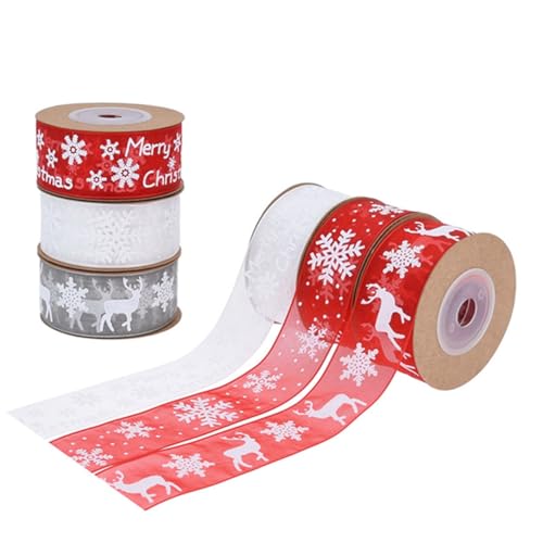 Pmnzdy 8 Rollen/set Weihnachtenband Weihnachten Dekoration Bänder Stoffband Geschenkband Dekoband Zierband mit Schneeflocken,Merry Christmas, Sterne, Weihnachtsbaum Muster Bastelband Pmnzdy 8 Rollen/set Weihnachtenband Weihnachten Dekoration Bänder Stoffband Geschenkband Dekoband Zierband mit Schneeflocken,Merry Christmas, Sterne, Weihnachtsbaum Muster Bastelband von Pmnzdy