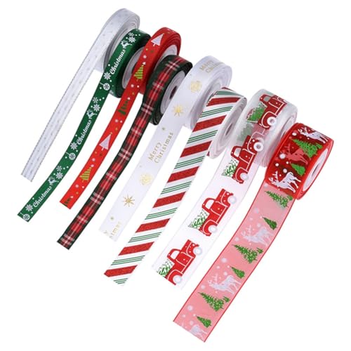 Pmnzdy 8 Rollen/set Weihnachtenband Weihnachten Dekoration Bänder Stoffband Geschenkband Dekoband Zierband mit Schneeflocken,Merry Christmas, Sterne, Weihnachtsbaum Muster Bastelband Pmnzdy 8 Rollen/set Weihnachtenband Weihnachten Dekoration Bänder Stoffband Geschenkband Dekoband Zierband mit Schneeflocken,Merry Christmas, Sterne, Weihnachtsbaum Muster Bastelband von Pmnzdy