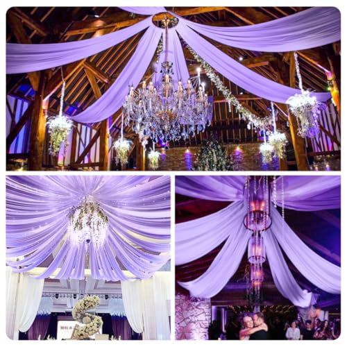 Pmnzdy Deckenvorhänge für Hochzeiten Hochzeitsbogen Tüll Drapierstoff Hochzeit Hintergrund Vorhang Tüllstoff Raumdekoration für Party Zeremonie Bühne Hochzeit Himmel Bett Lila 150×600cm Pmnzdy Deckenvorhänge für Hochzeiten Hochzeitsbogen Tüll Drapierstoff Hochzeit Hintergrund Vorhang Tüllstoff Raumdekoration für Party Zeremonie Bühne Hochzeit Himmel Bett Lila 150×600cm von Pmnzdy
