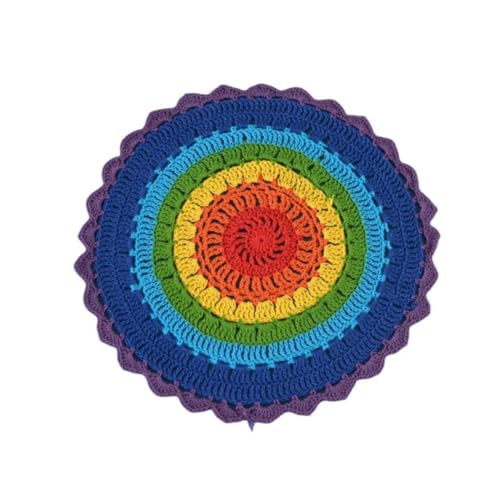 Pmnzdy Häkeluntersetzer handgemachte Bunte Strick-Untersetzer 28cm Vintage Häkeln Deckchen Lace Runde Häkeldeckchen Tischset Platzdeckchen für Küche Esszimmer Party Hochzeit Geschirr Traumfänger Pmnzdy Häkeluntersetzer handgemachte Bunte Strick-Untersetzer 28cm Vintage Häkeln Deckchen Lace Runde Häkeldeckchen Tischset Platzdeckchen für Küche Esszimmer Party Hochzeit Geschirr Traumfänger von Pmnzdy