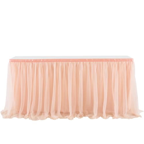 Pmnzdy Tüll Tischrock Tütü Tischröcke Tutu Tischdecke Tischdeko Schreibtisch Gaze Tüll Tisch Rock Tischdekoration für Hochzeit, Geburtstag, Valentinstag, Weihnachten, Party, Bar Roségold 275×77cm Pmnzdy Tüll Tischrock Tütü Tischröcke Tutu Tischdecke Tischdeko Schreibtisch Gaze Tüll Tisch Rock Tischdekoration für Hochzeit, Geburtstag, Valentinstag, Weihnachten, Party, Bar Roségold 275×77cm von Pmnzdy