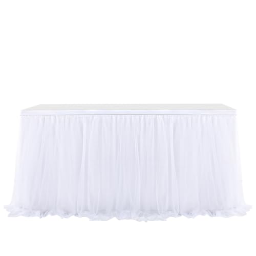 Pmnzdy Tüll Tischrock Tütü Tischröcke Tutu Tischdecke Tischdeko Schreibtisch Gaze Tüll Tisch Rock Tischdekoration für Hochzeit, Geburtstag, Valentinstag, Weihnachten, Party, Bar Weiß 183×77cm Pmnzdy Tüll Tischrock Tütü Tischröcke Tutu Tischdecke Tischdeko Schreibtisch Gaze Tüll Tisch Rock Tischdekoration für Hochzeit, Geburtstag, Valentinstag, Weihnachten, Party, Bar Weiß 183×77cm von Pmnzdy