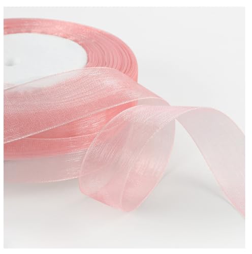 Transparent Organzaband 45 Meter × 2cm Sheer Geschenkband Bunte Schleifenband Dekoband Weihnachtenband Bastelband Bänder aus Organza für Hochzeits Party Geburtstag GeschenkverpackungDunkelrosa Transparent Organzaband 45 Meter × 2cm Sheer Geschenkband Bunte Schleifenband Dekoband Weihnachtenband Bastelband Bänder aus Organza für Hochzeits Party Geburtstag GeschenkverpackungDunkelrosa von Pmnzdy