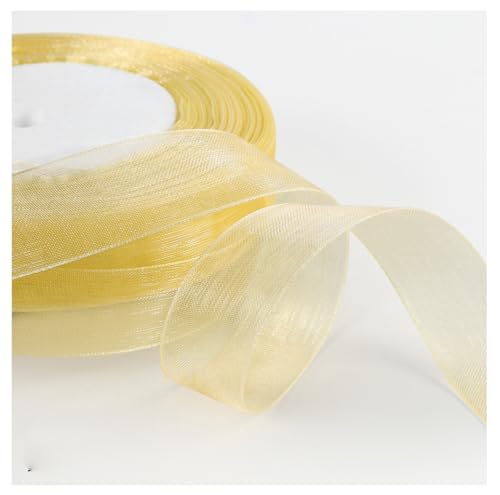 Transparent Organzaband 45 Meter × 2cm Sheer Geschenkband Bunte Schleifenband Dekoband Weihnachtenband Bastelband Bänder aus Organza für Hochzeits Party Geburtstag GeschenkverpackungHellgold Transparent Organzaband 45 Meter × 2cm Sheer Geschenkband Bunte Schleifenband Dekoband Weihnachtenband Bastelband Bänder aus Organza für Hochzeits Party Geburtstag GeschenkverpackungHellgold von Pmnzdy